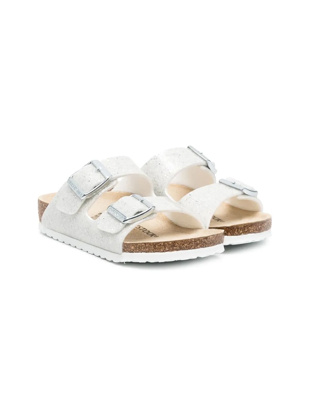 

Сандалии Arizona с открытым носком Birkenstock Kids, серебристый