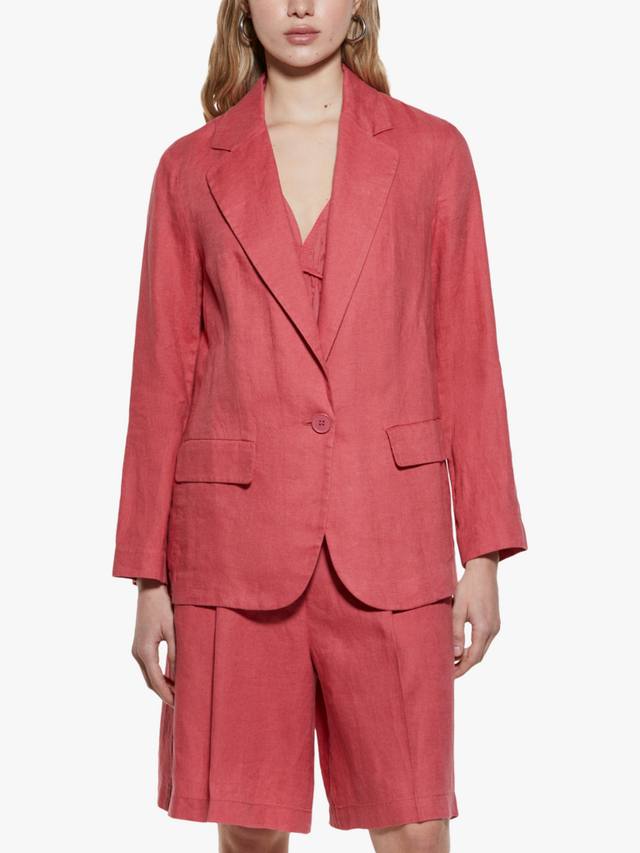 

Однобортный льняной пиджак SISLEY, Red