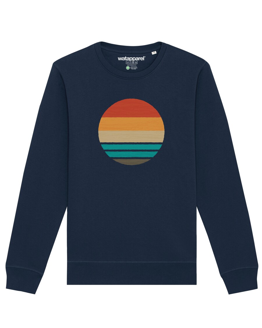 

Толстовка Watapparel Retro Sunset Ocean, темно-синий