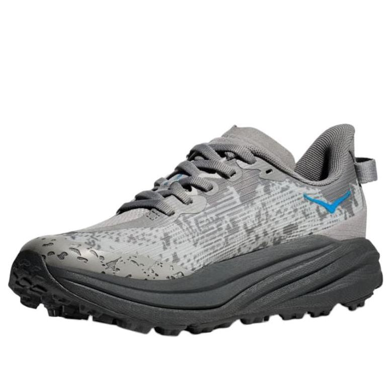 Кроссовки (GS) HOKA ONE ONE Speedgoat 6 'Galactic Grey Hoka Blue', серый — фото 2