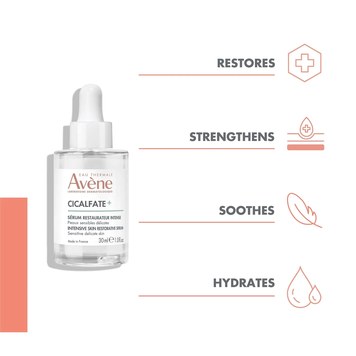 Сыворотка Avene — Интенсивная восстанавливающая для чувствительной кожи Cicalfate+ Avène, 30 мл — фото 3