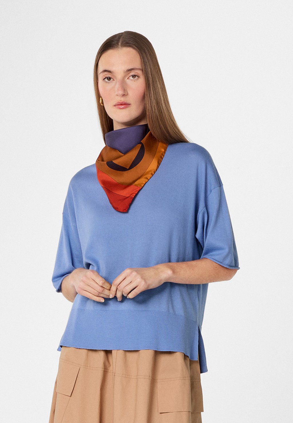 

Базовая футболка ROUND NECK Rodier, деним