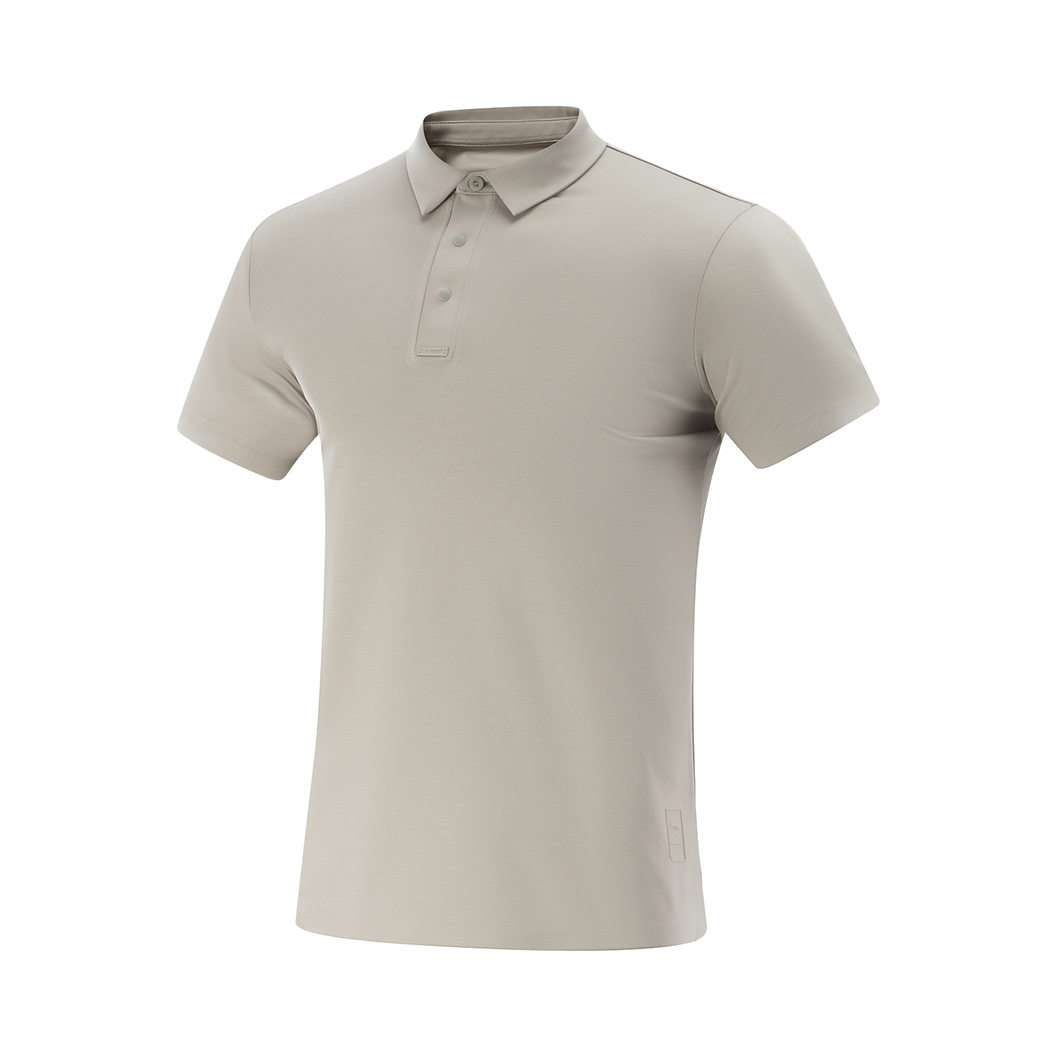 

Фитнес серия поло для мужчин LINING, коричневый серый