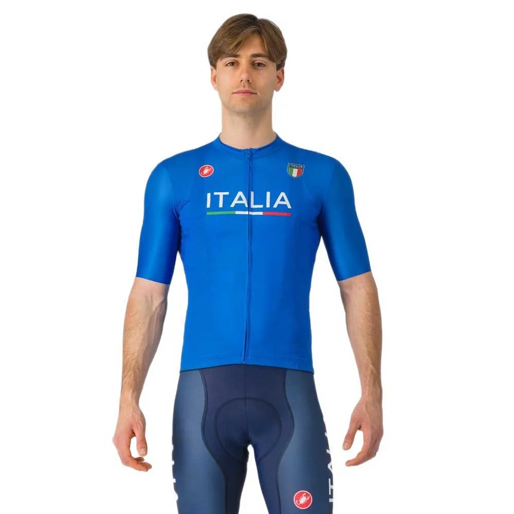 

Джерси Castelli Competizione Italia 2024 short sleeve, синий