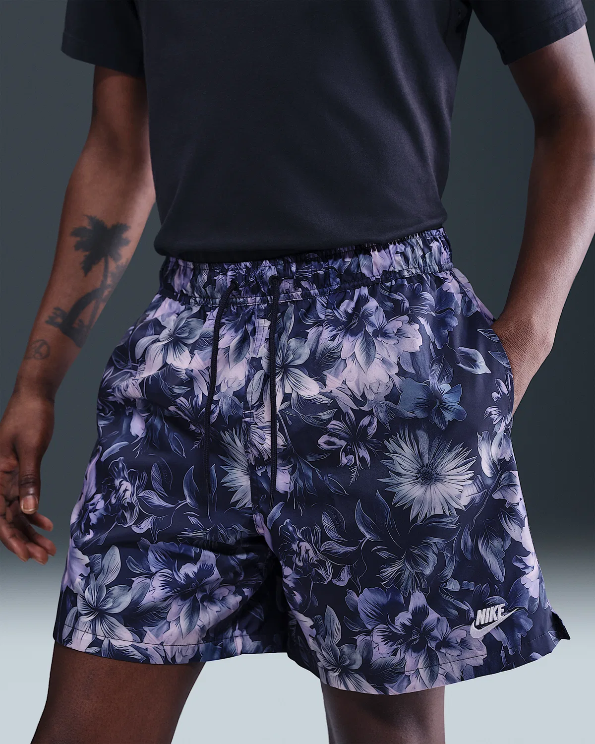 Мужские шорты Nike Club Flow, Midnight Navy/Psychic Blue — фото 2