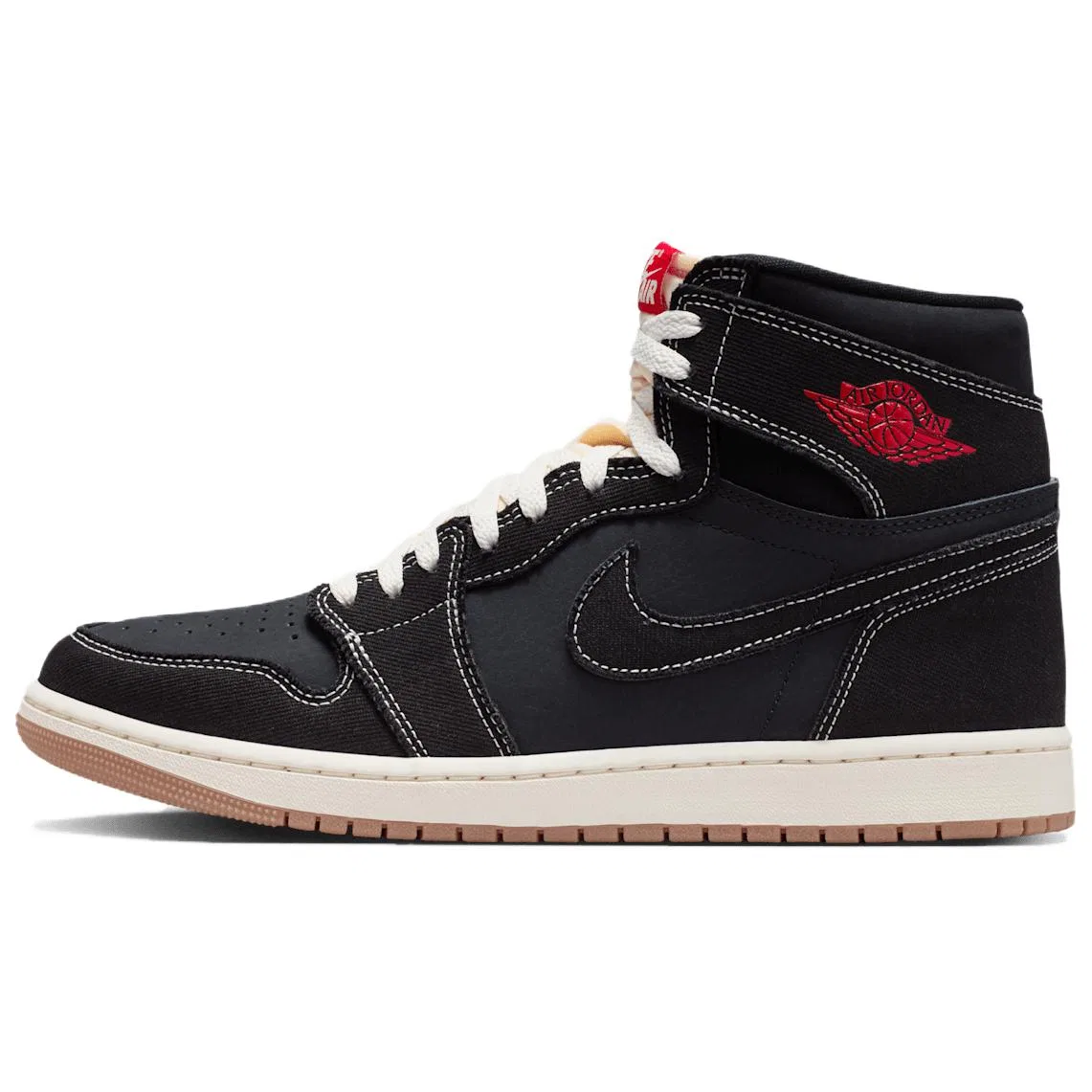 Кроссовки баскетбольные высокие Air 1 Jordan черные