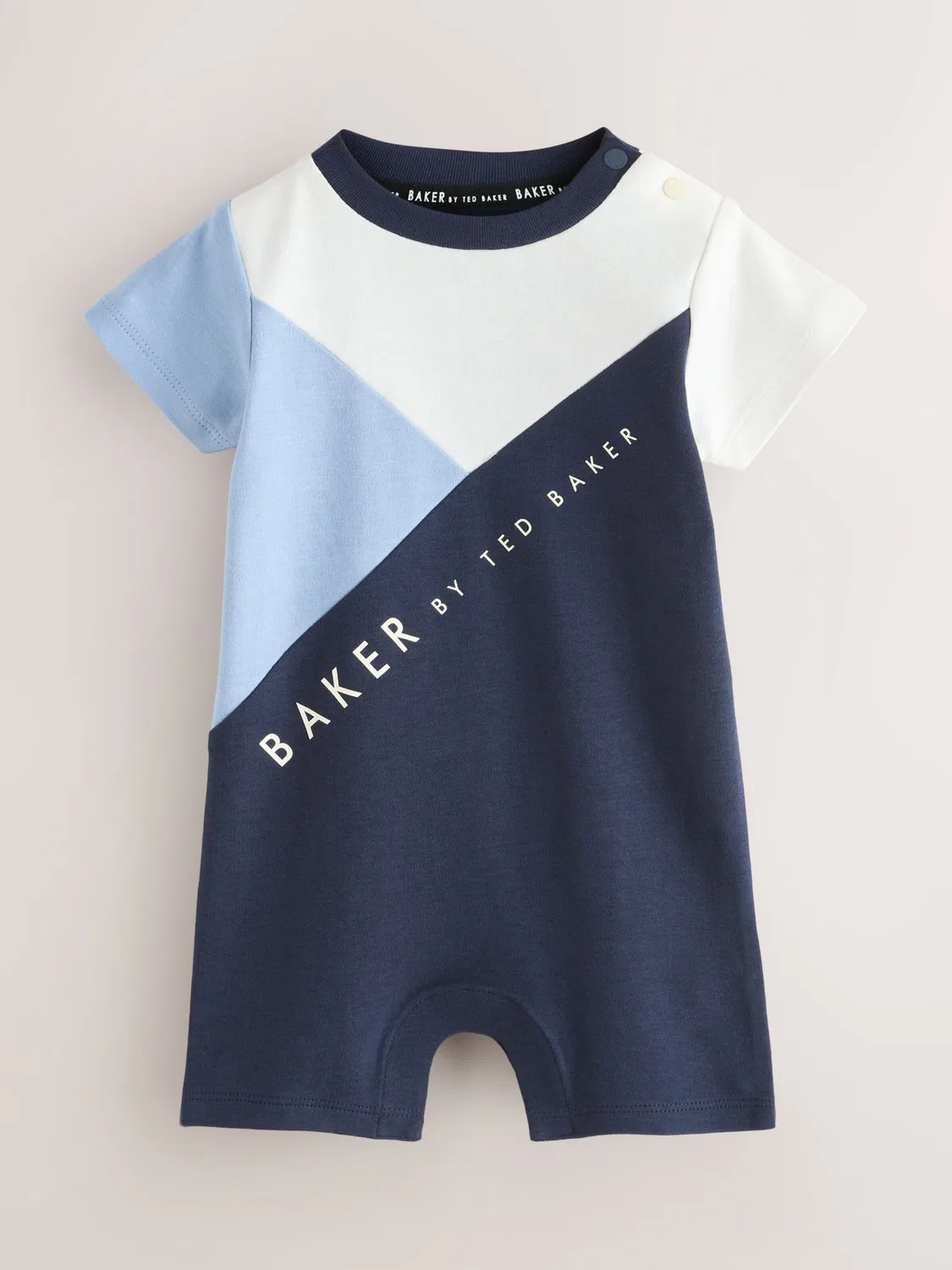 Комбинезон/боди Baker by Ted Baker в светло-бежевом, темно-синем и светло-голубом цветах — фото 3