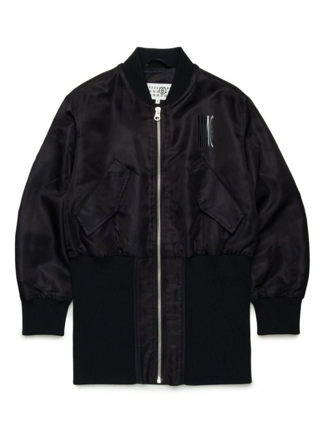

Куртка-бомбер с логотипом MM6 Maison Margiela Kids, черный