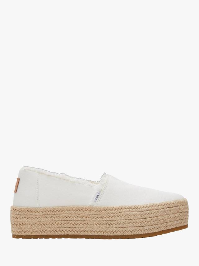 Сандалии- эспадрильи valencia на платформе TOMS, белый