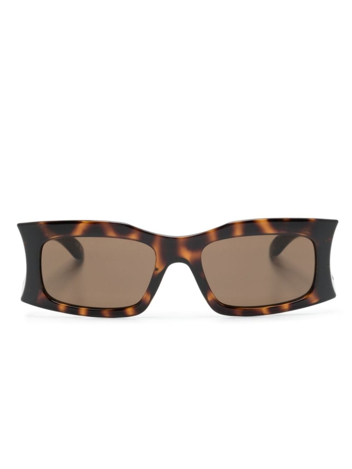 

Balenciaga Eyewear солнцезащитные очки в прямоугольной оправе, коричневый
