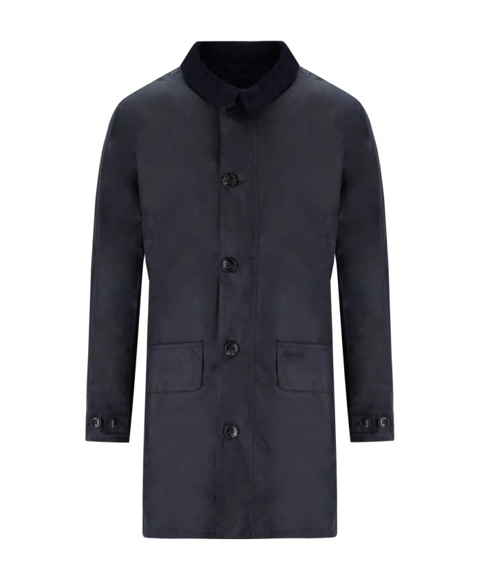 

Куртка макинтош из вощеного хлопка Barbour, синий