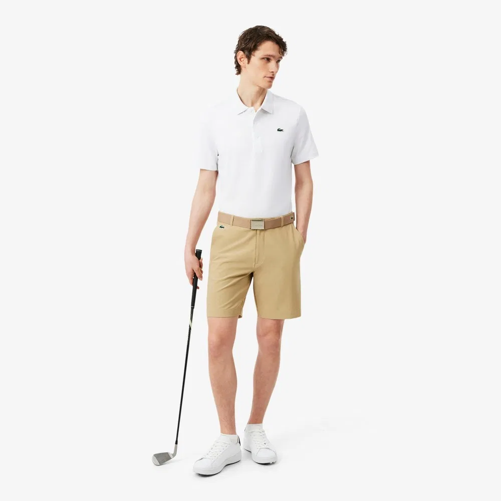 Футболка-поло Lacoste Golf Performance Basic мужская, с коротким рукавом, белый — фото 4