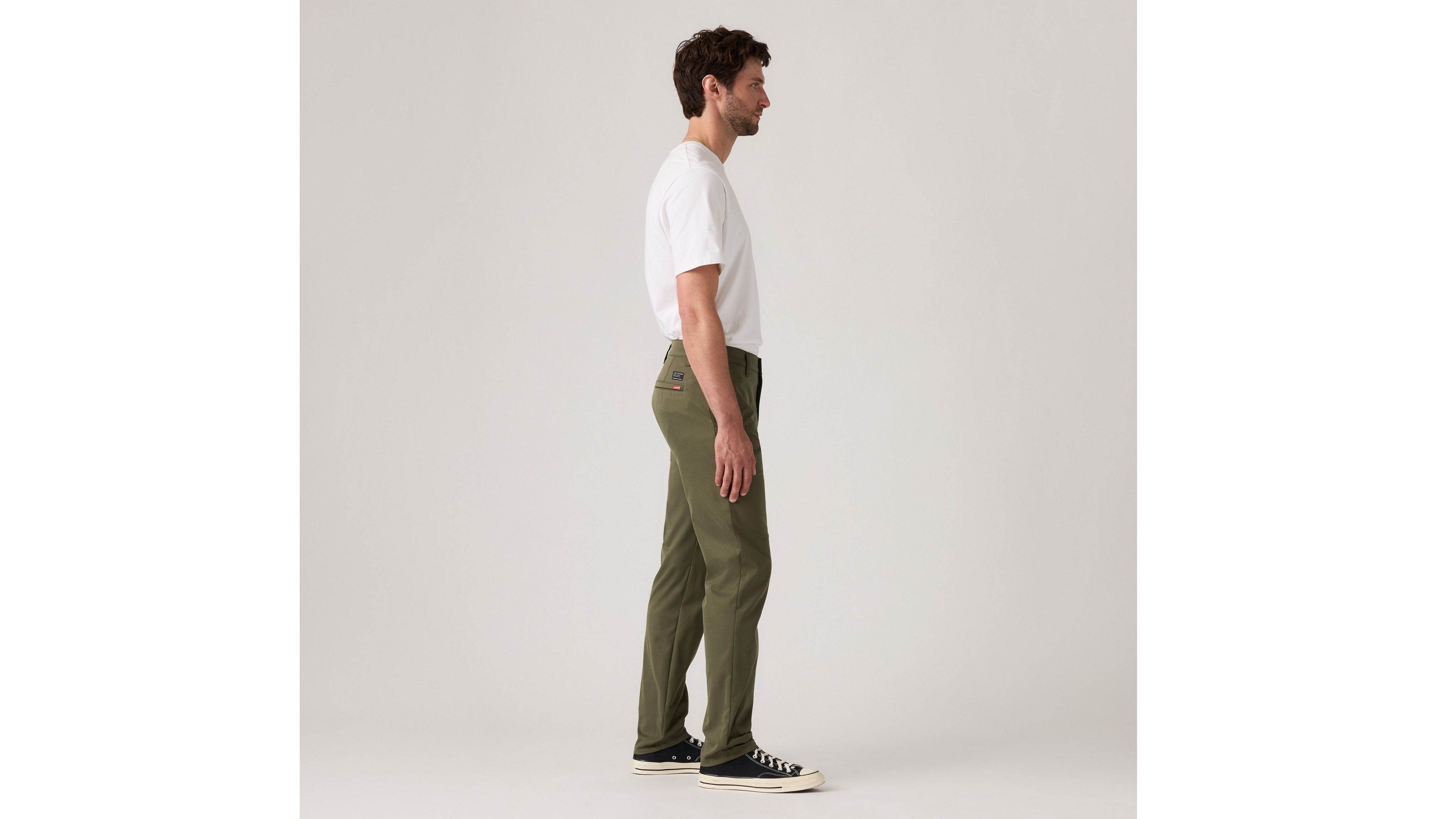 Мужские брюки Xx Chino Standard Taper Tech+ Levi's, Army Green - Green — фото 4