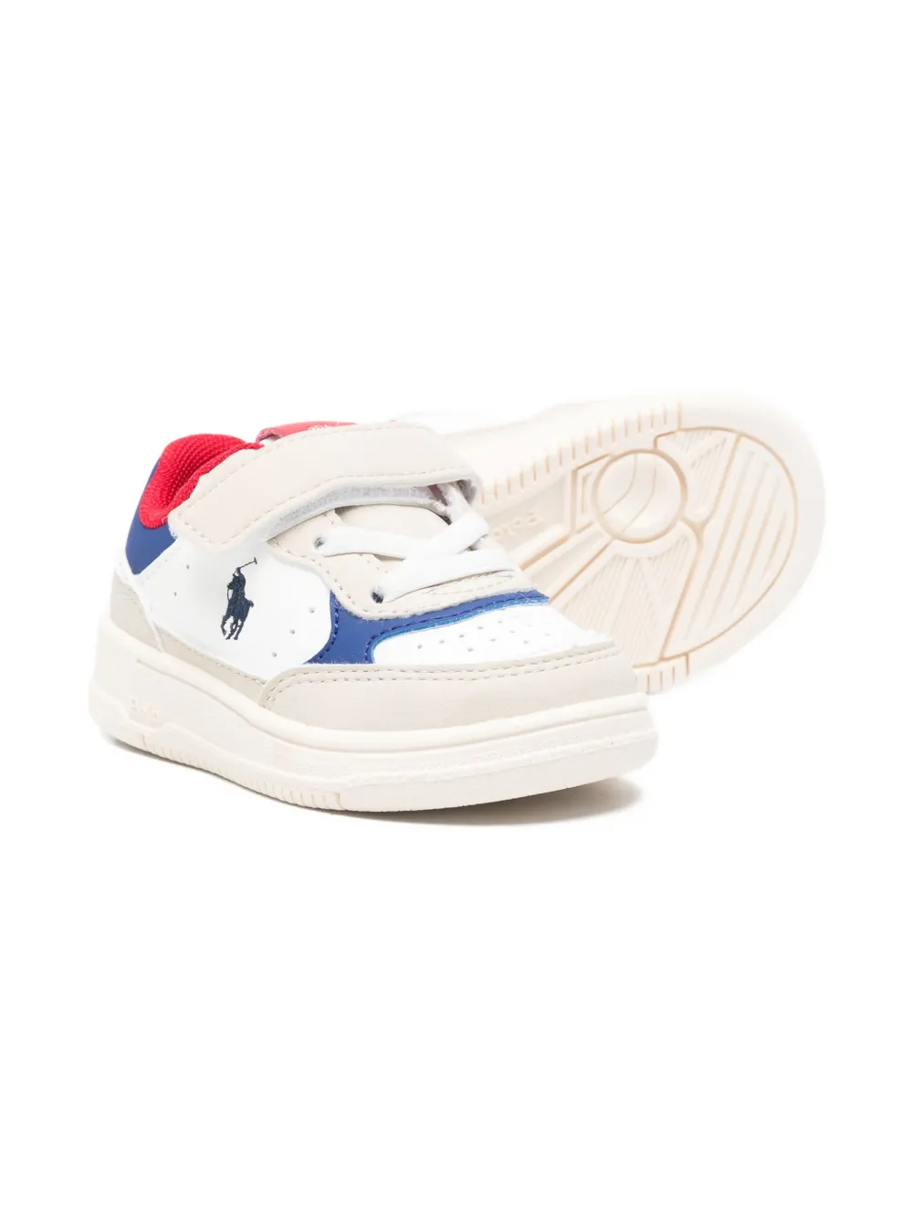 Кроссовки с застежкой на липучке Polo Ralph Lauren Kids, нейтральный — фото 2