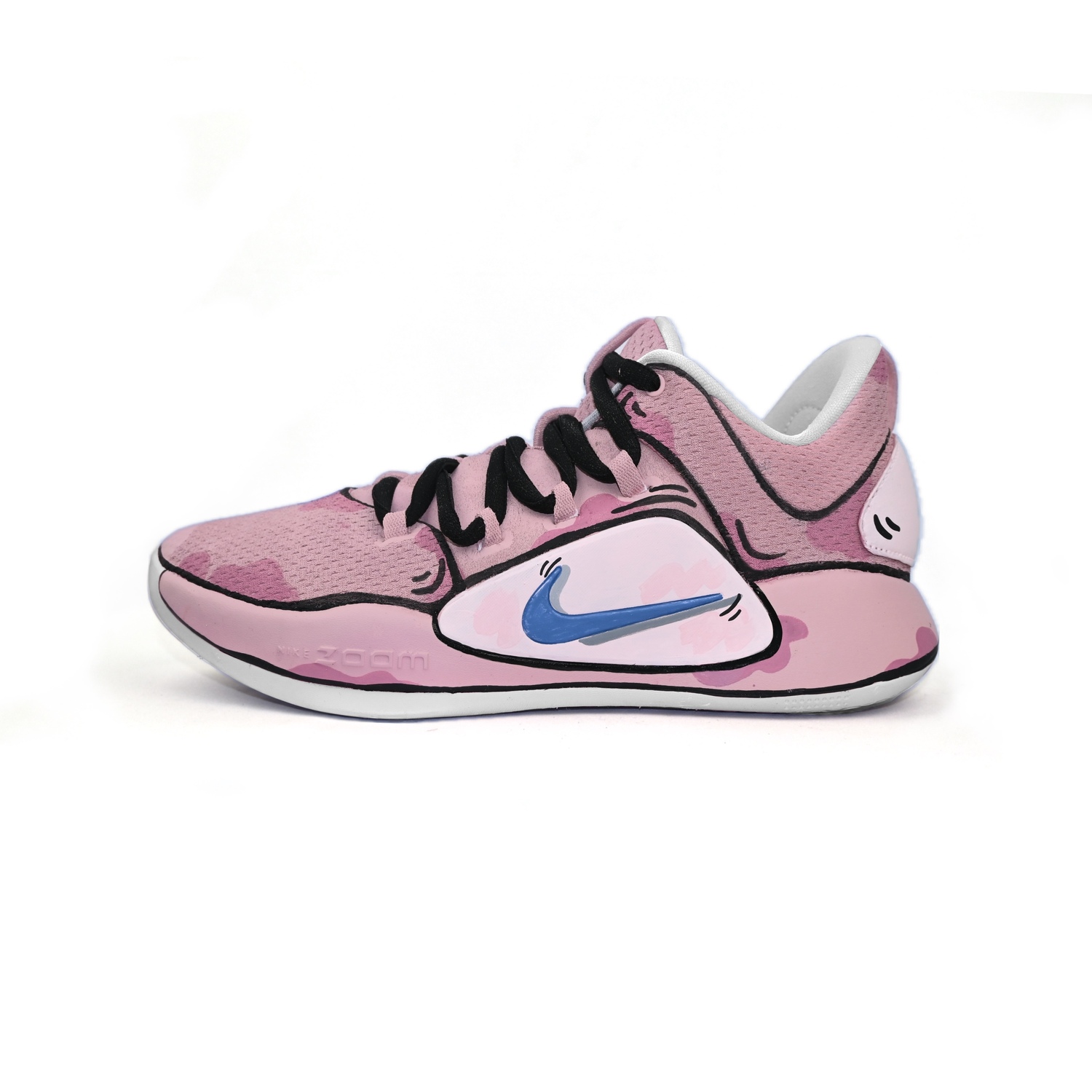 

Nike Гиперданк Икс Лоу 10 противоскользящие и износостойкие дышащие низкие баскетбольные кроссовки мужские розовые, цвет Pink