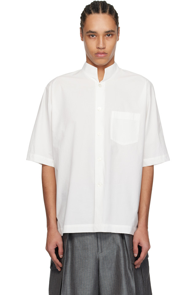 

Рубашка Streamline Homme Plissé Issey Miyake, белый