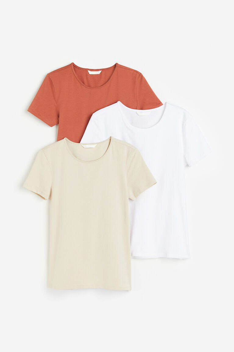 

3 пары футболок H&M, оранжевый