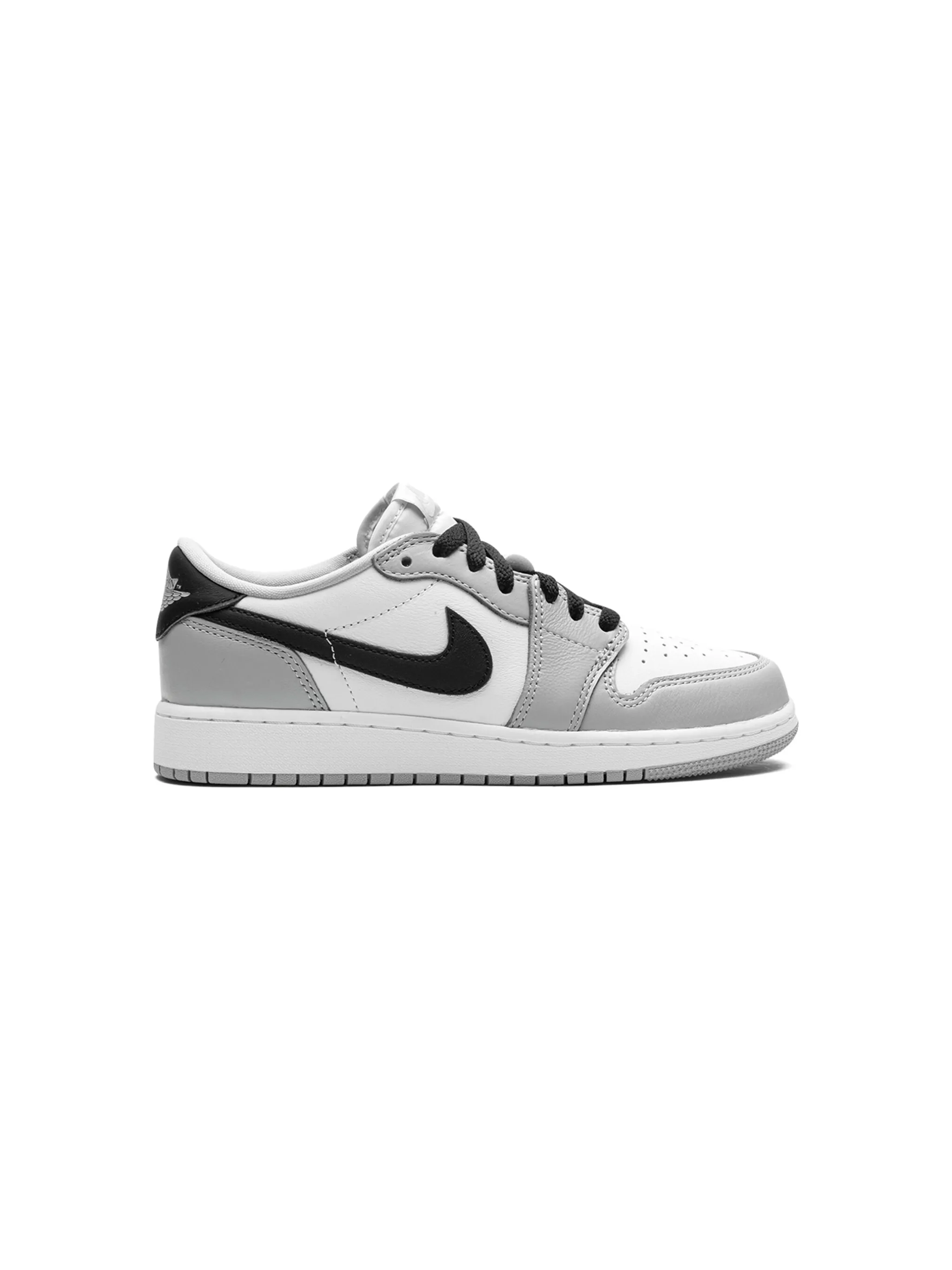 Кроссовки Air Jordan 1 Retro Low OG Wolf Jordan Kids, серый — фото 2