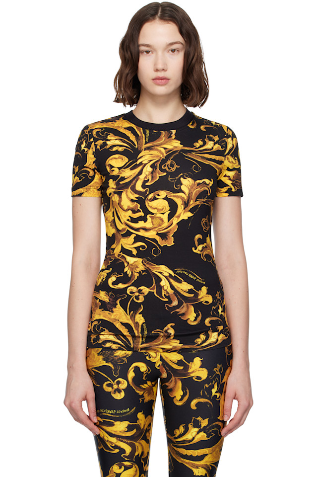 

Футболка Logo Barocco из джерси Versace Jeans Couture, мультиколор