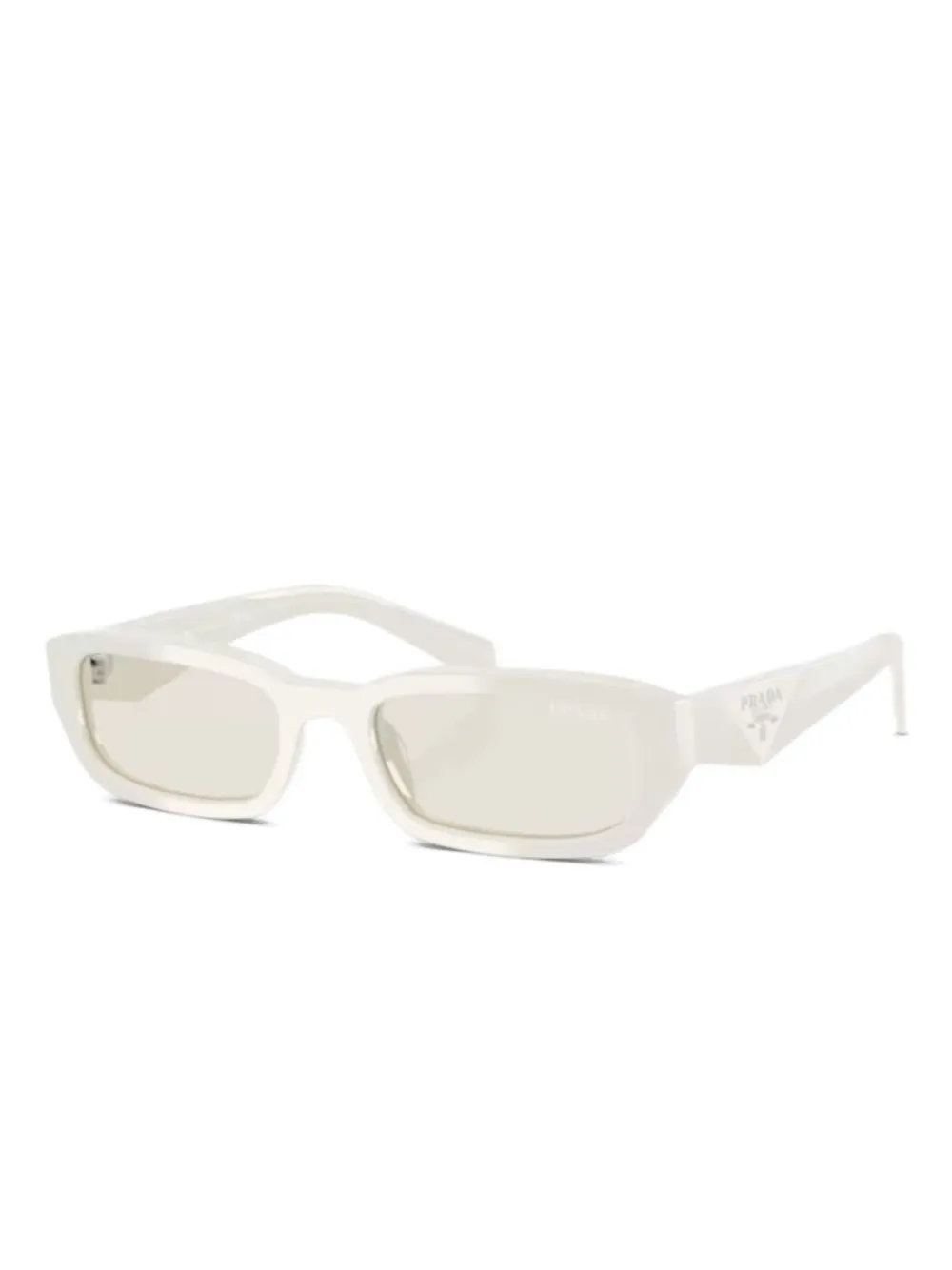 

Солнцезащитные очки в прямоугольной оправе Prada Eyewear, белый