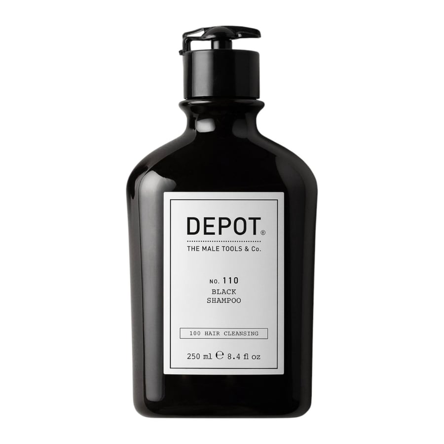 

Depot 110 Black shampoo - Шампунь, подчеркивающий естественный блеск волос с дополнительным черным пигментом 250мл MUHLE