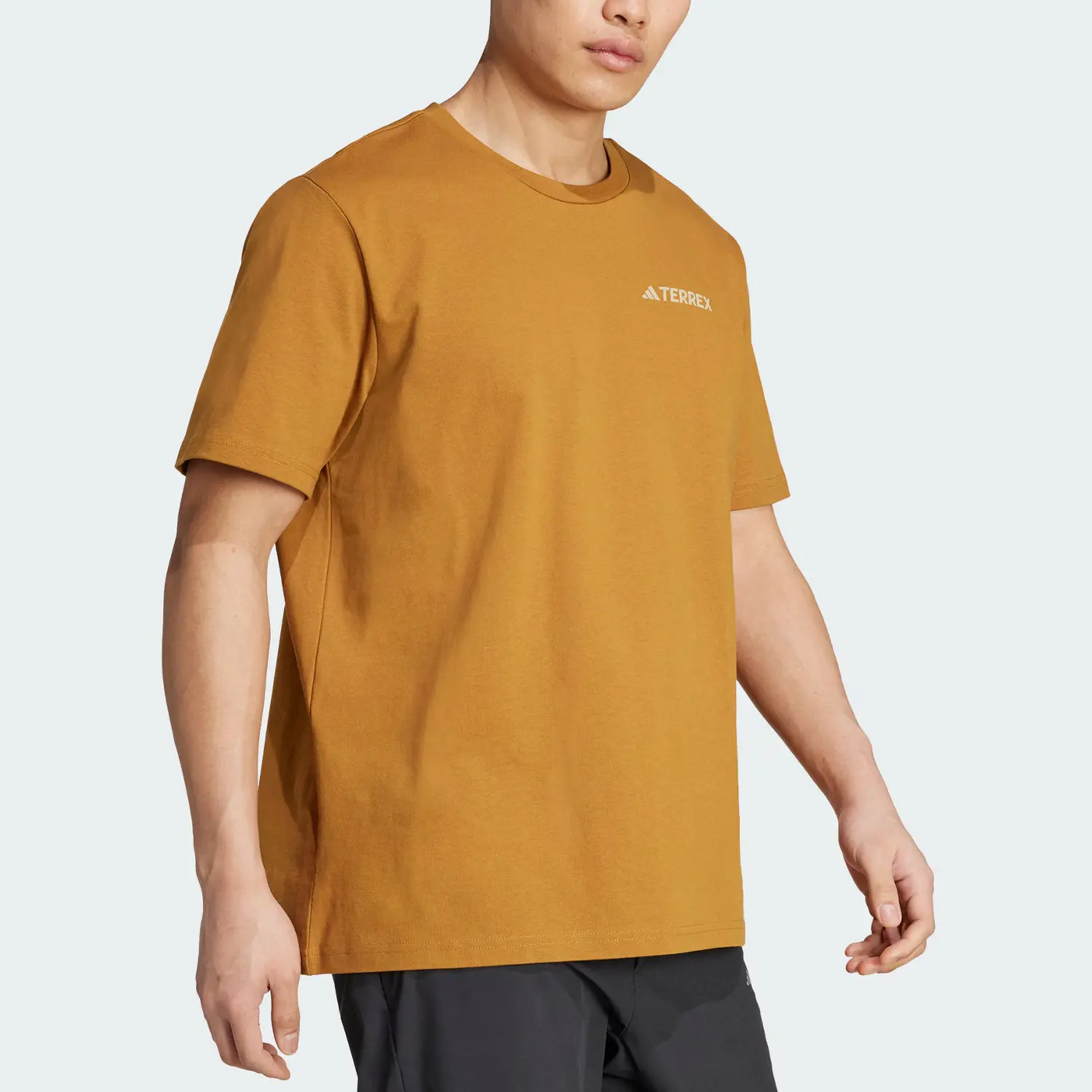 Adidas Футболка Terre мужская bronze strata/detective gold — фото 4