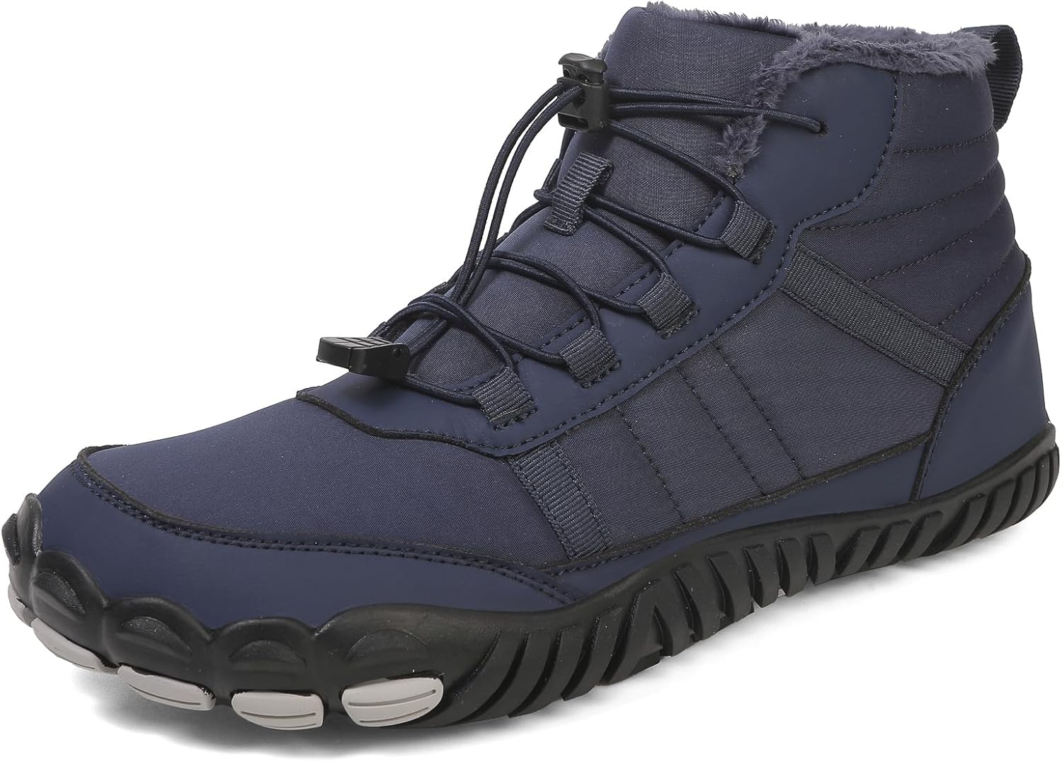 

Зимние мужские походные ботинки, водонепроницаемые, с теплым хлопком и флисовой подкладкой, идеально подходят для походов Generic, синий