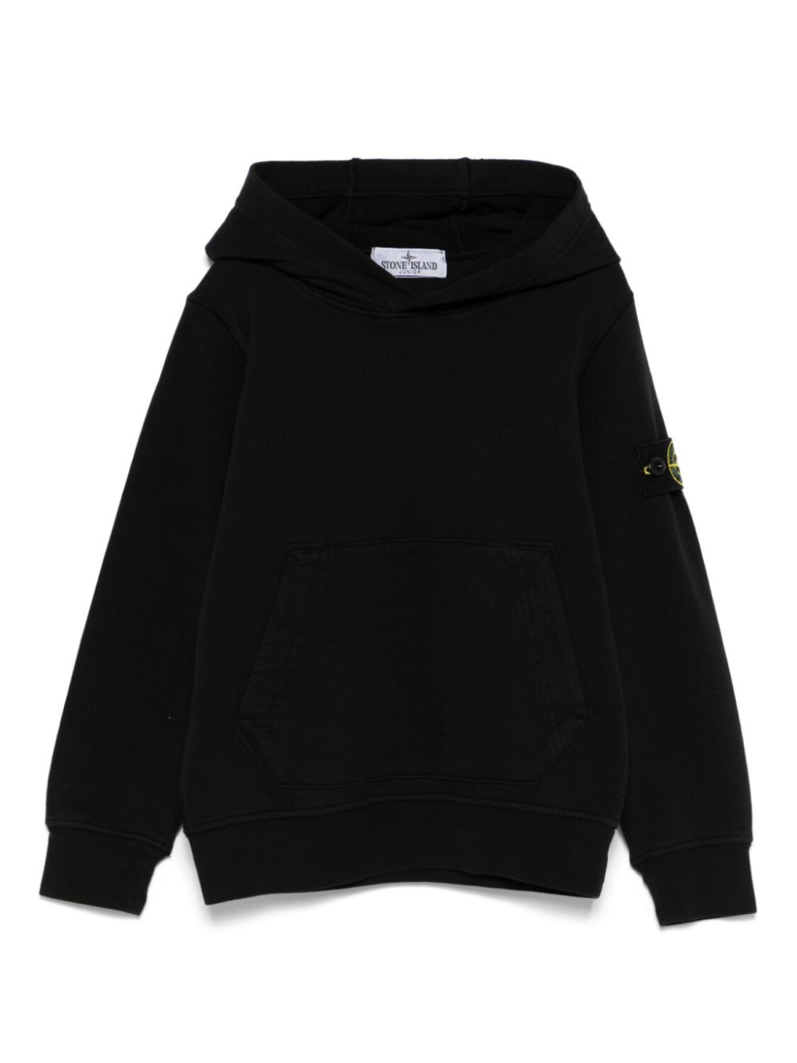 

Stone Island Junior худи с нашивкой Compass, черный
