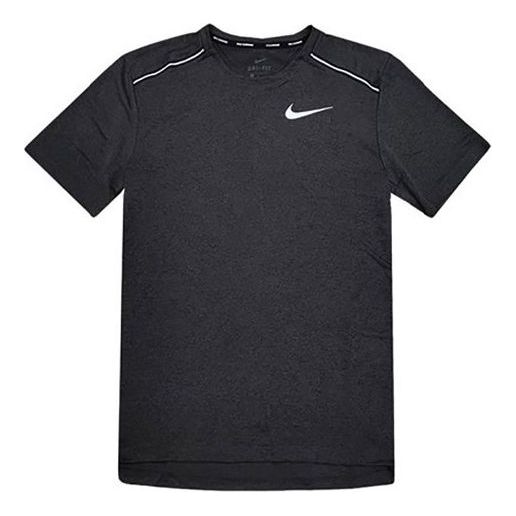 

Футболка Nike Dri-fit Quick Dry Reflective Casual Sports Running Short Sleeve Black, черный