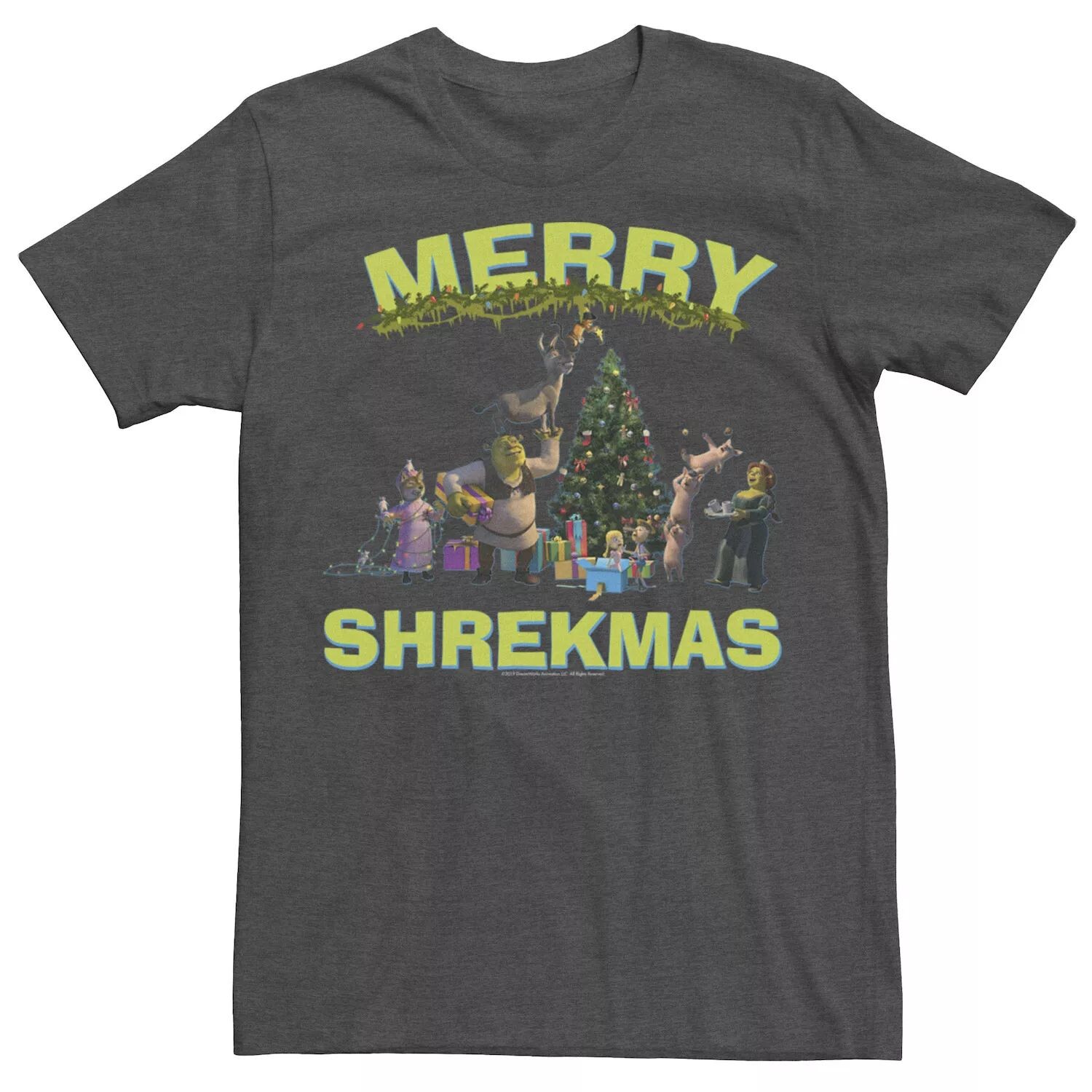 

Мужская футболка Shrek Group Shot Friends Merry Shrekmas Licensed Character