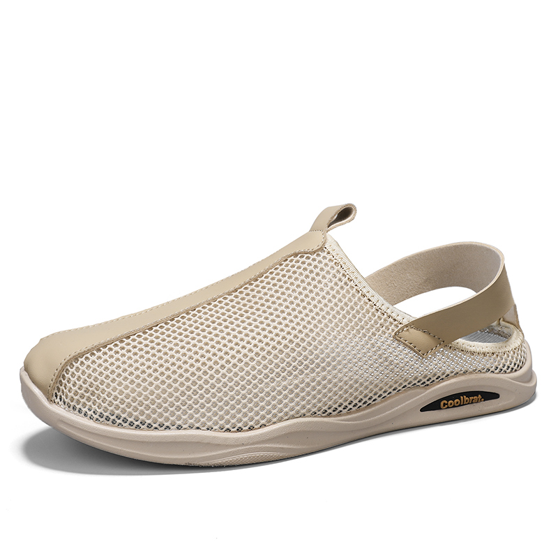 

Мужские тапочки с закрытым носком PLAY COBBLER, бежевые