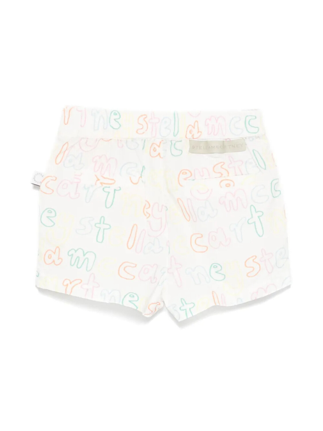 Stella McCartney Kids шорты с логотипом, белый — фото 2