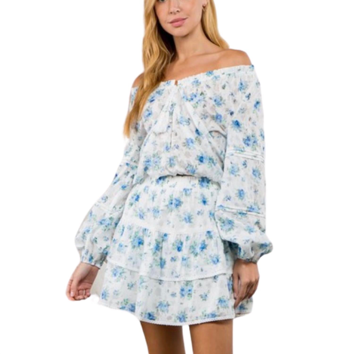 

Женское платье fanco, цвет blue floral