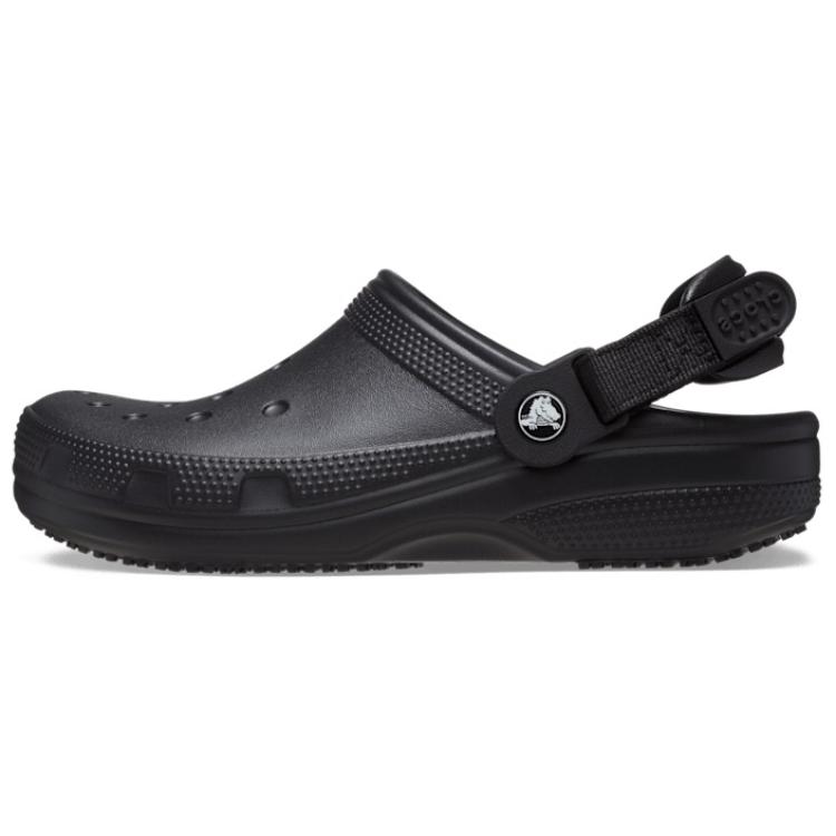 Crocs Классические нескользящие рабочие сабо унисекс, черные