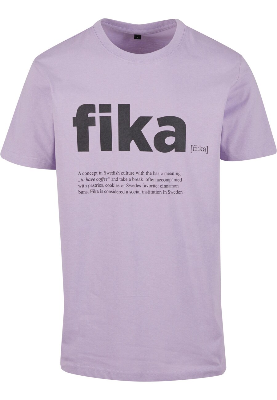 

Рубашка Mister Tee Fika Definition, светло-фиолетовый