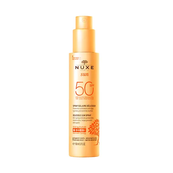 

Лицо и тело SPF 50 Nuxe Sun Leche En Spray Rostro Y Cuerpo Protección Alta Spf 50 Nuxe, 150 ml
