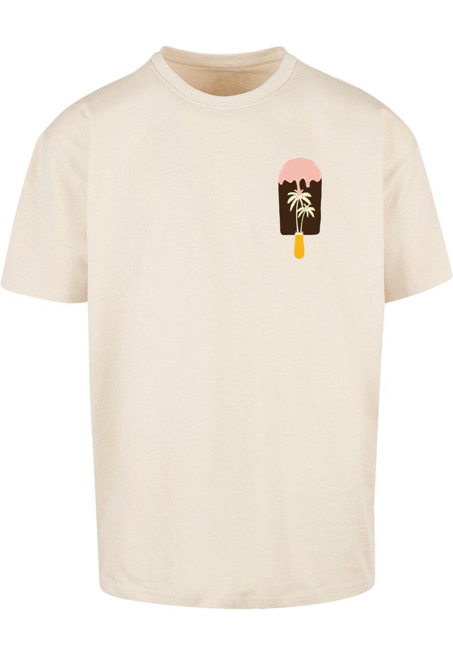 

Классическая футболка Merchcode Shirt Summer - Icecream, песочный