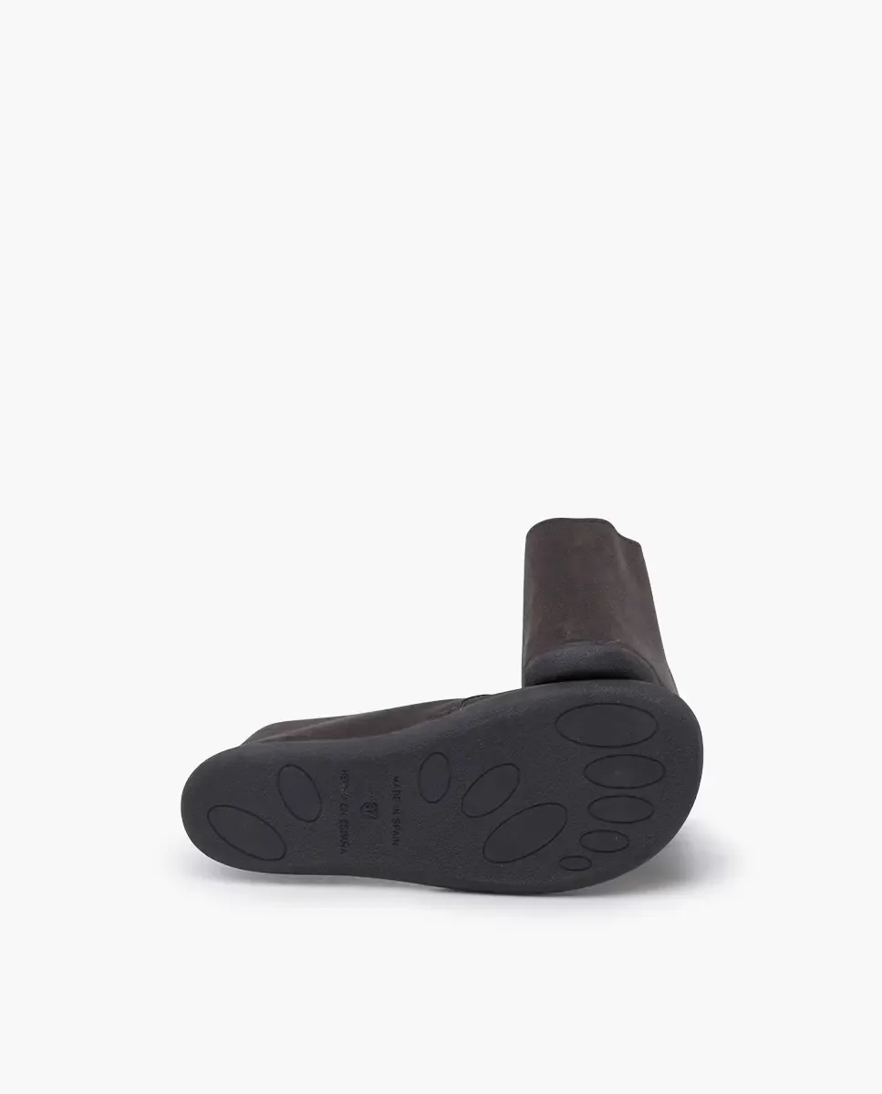 Детские ботинки barefoot из замши с шнурками Pisamonas, темно-коричневый — фото 3