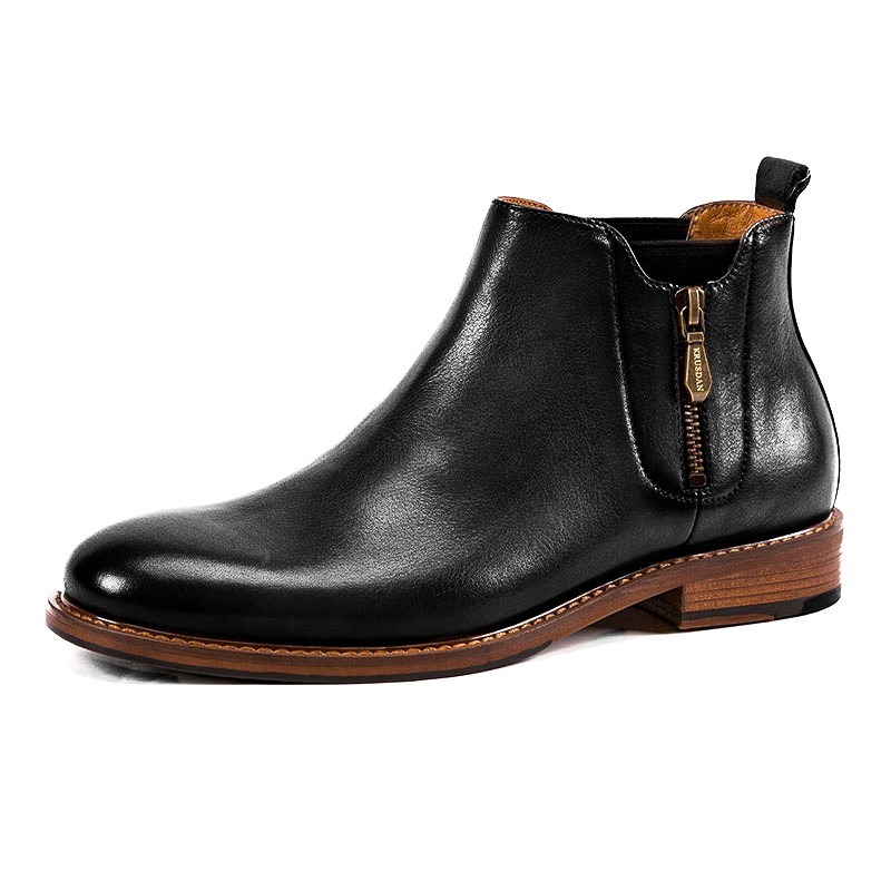 

SENJIALUO Черные мужские ботинки Pure Black, цвет Pure Black