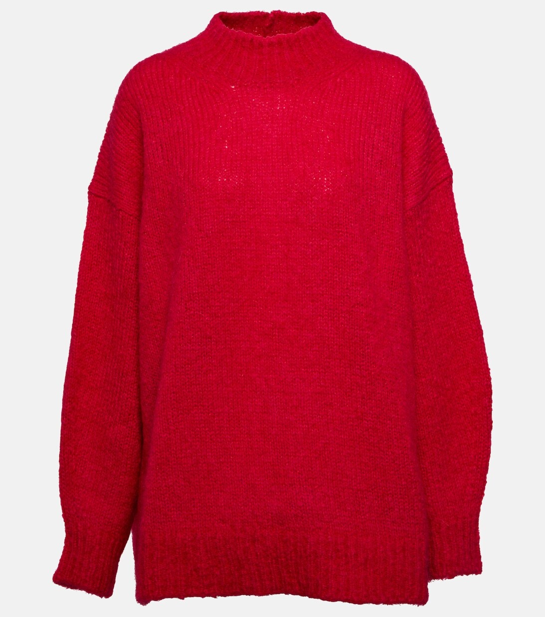 

Свитер Idol с воротником из смесового мохера ISABEL MARANT, розовый
