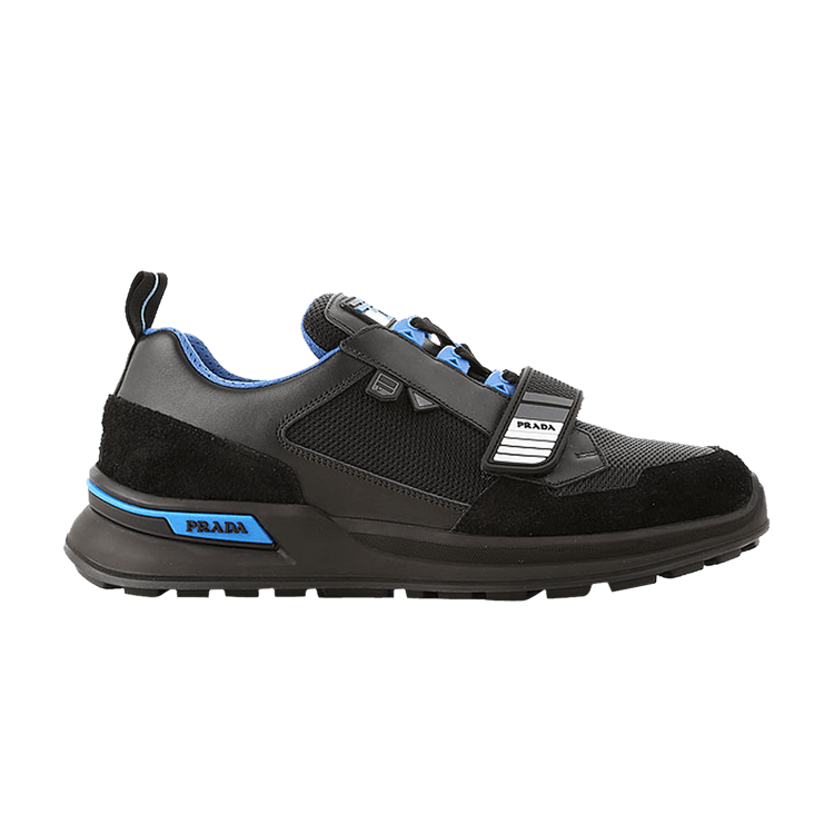 

Кроссовки Prada Mechano Leather 'Black Voyage Blue', черный