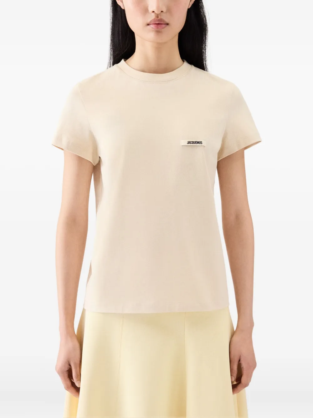 Футболка с нашивкой-логотипом JACQUEMUS, нейтральный — фото 2