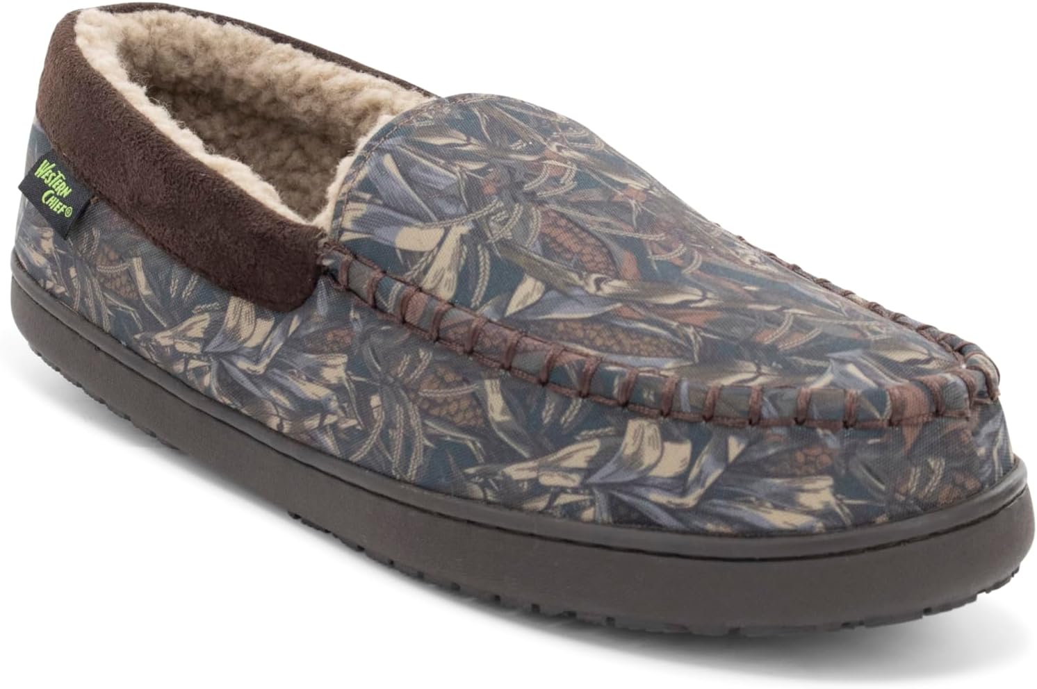 

Мокасины для мужчин Western Chief - теплые домашние тапочки с флисом, для дома и улицы, Camo
