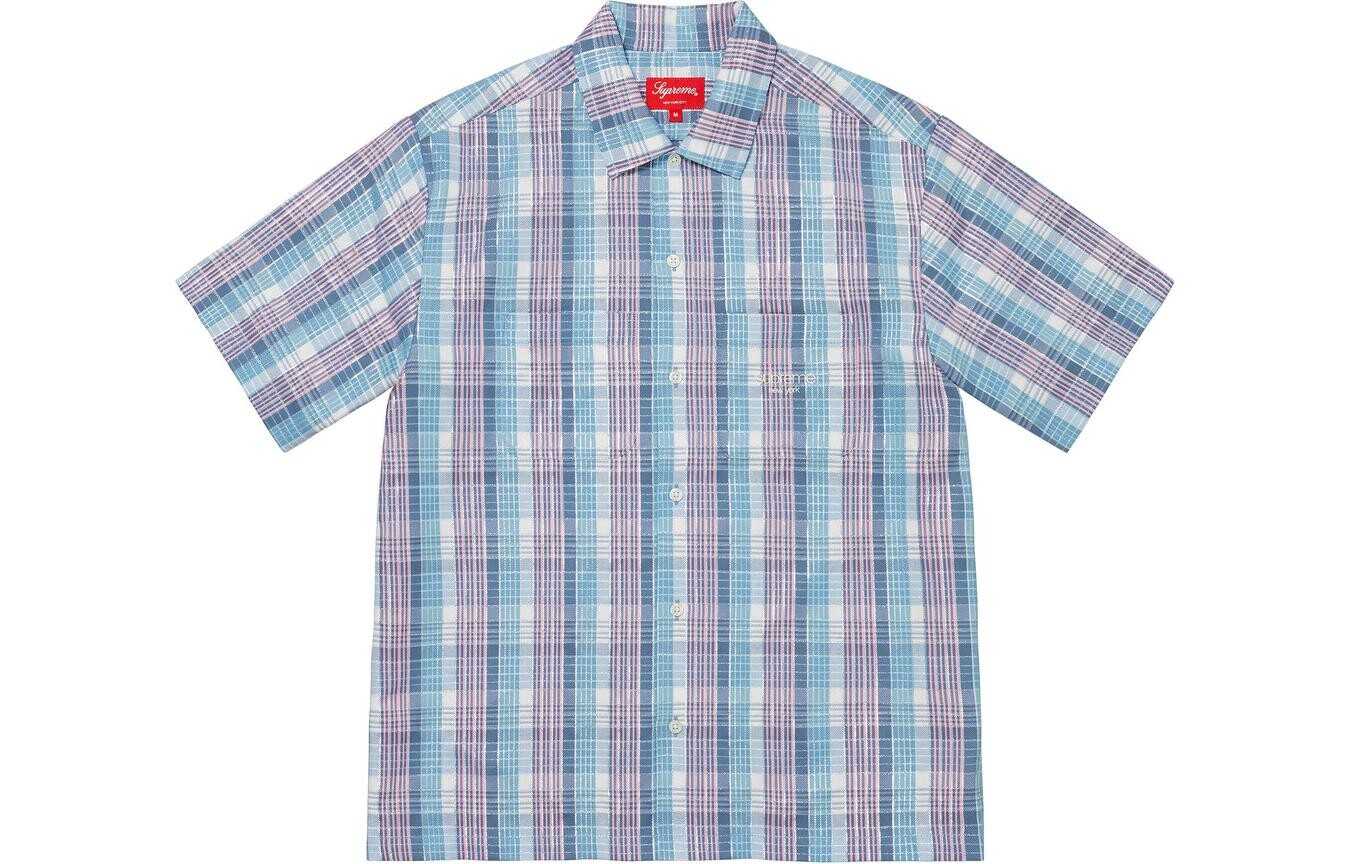 

Рубашка Supreme Metallic Plaid, черный