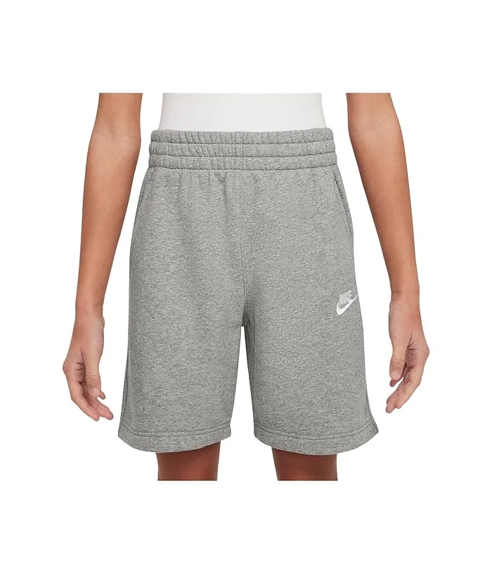 Шорты из флиса Sportswear Club Fleece Nike Kids, Dark Grey Heather/Base Grey/White