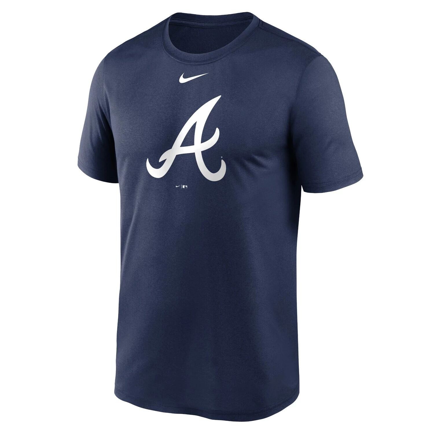 Мужская темно-синяя футболка с логотипом Nike Atlanta Braves New Legend — фото 2