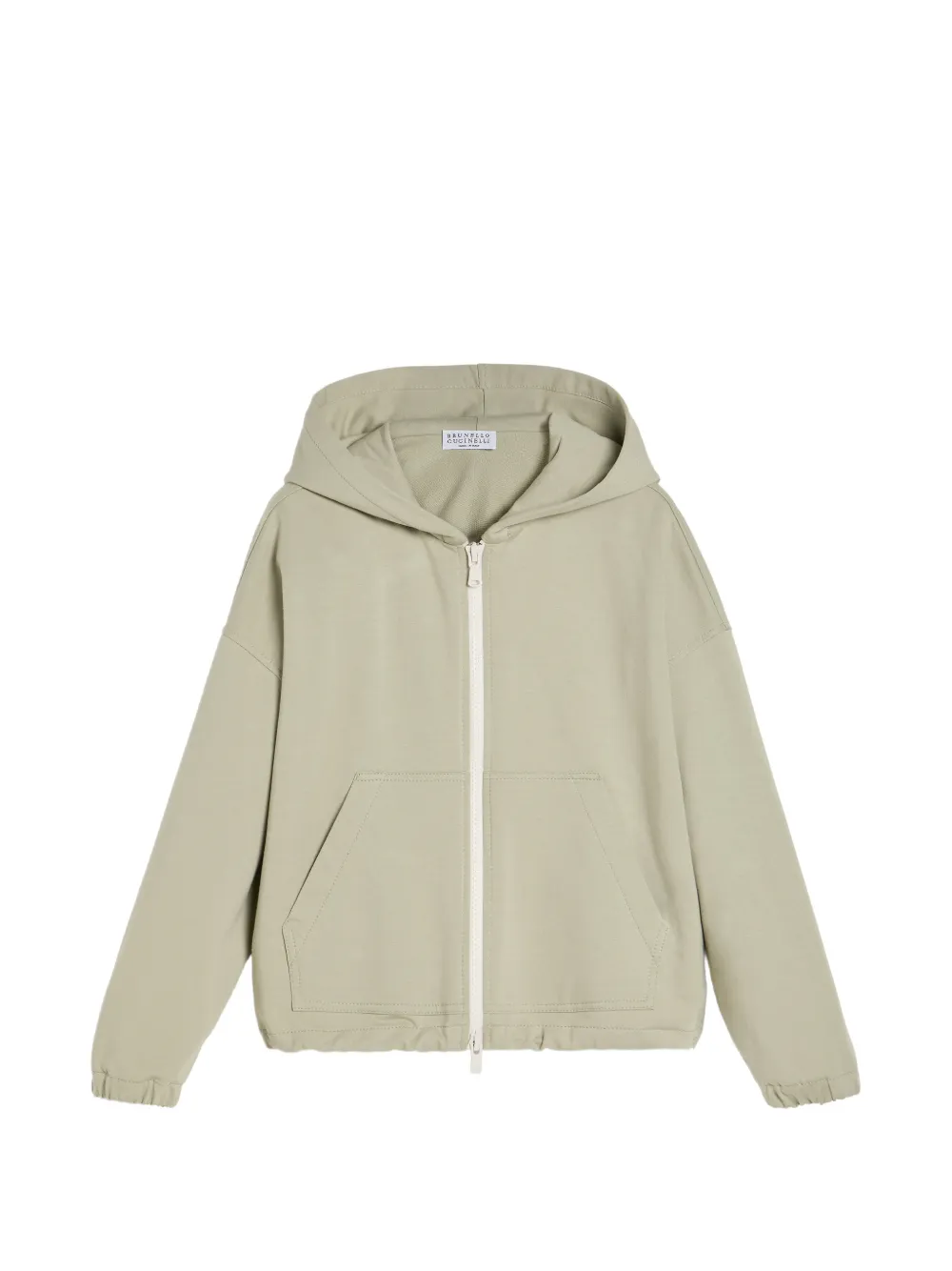 

Толстовка на молнии Brunello Cucinelli Kids, зеленый