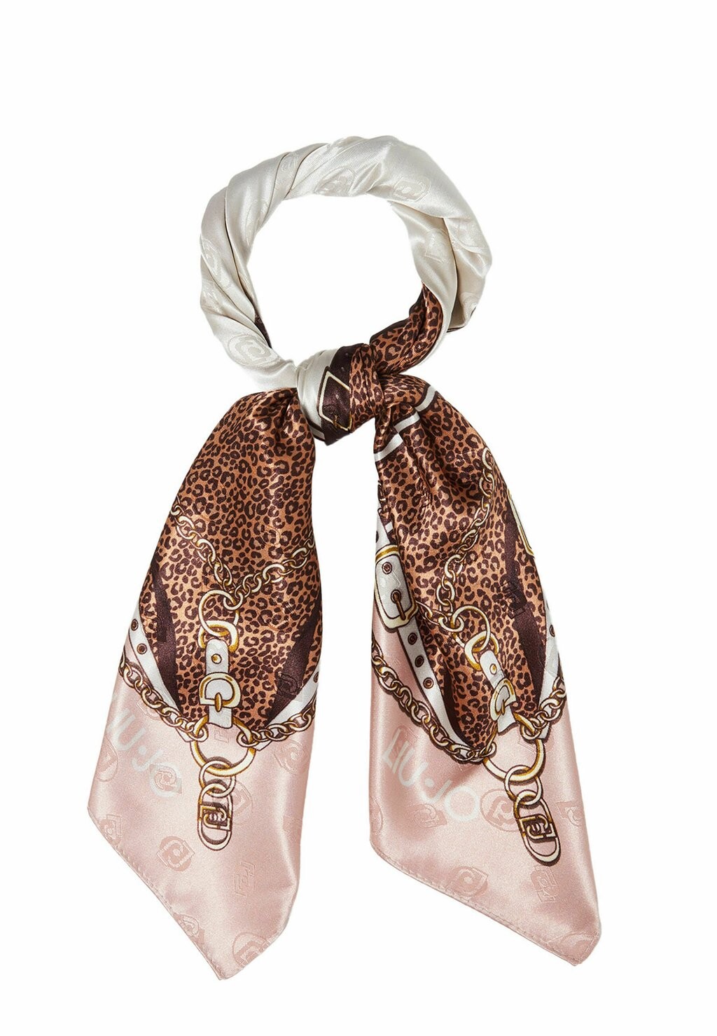 

Шелковый шарф ANIMAL PRINT JACQUARD LIU JO, светло-розовый