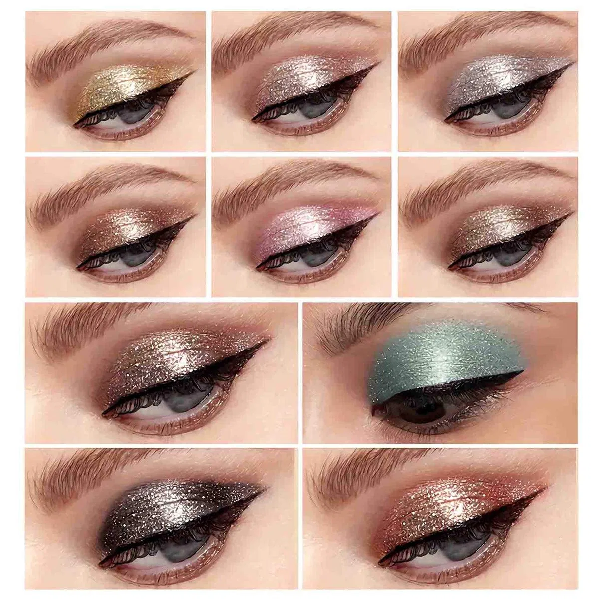 Набор жидких теней для век с глиттером, 10 цветов Beauty Searcher — фото 4