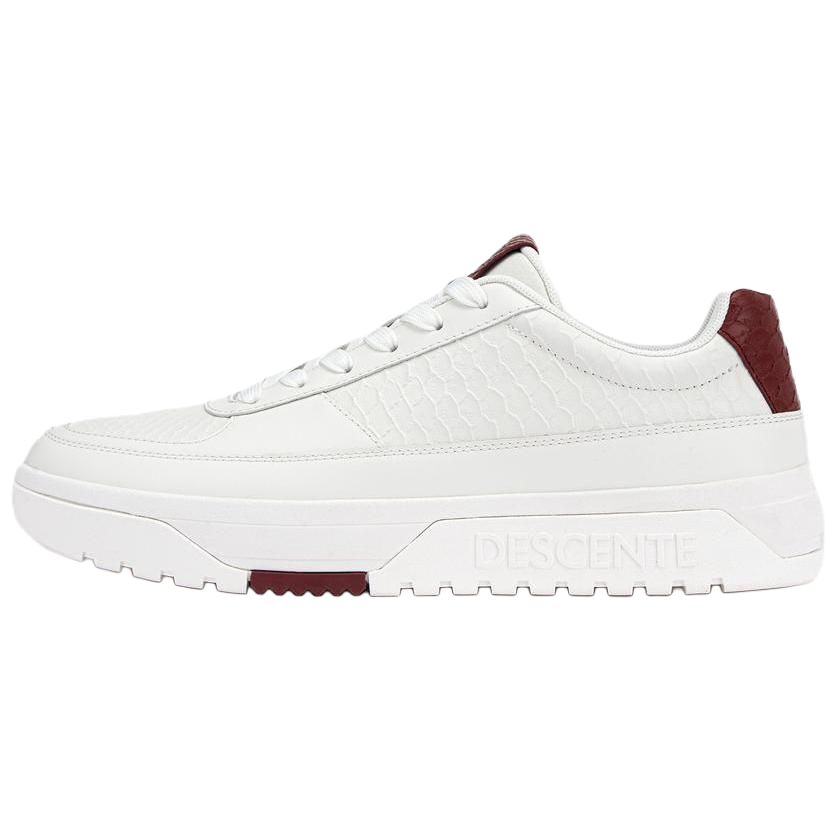 

DESCENTE Нескользящие износостойкие низкие повседневные туфли мужские белые красные